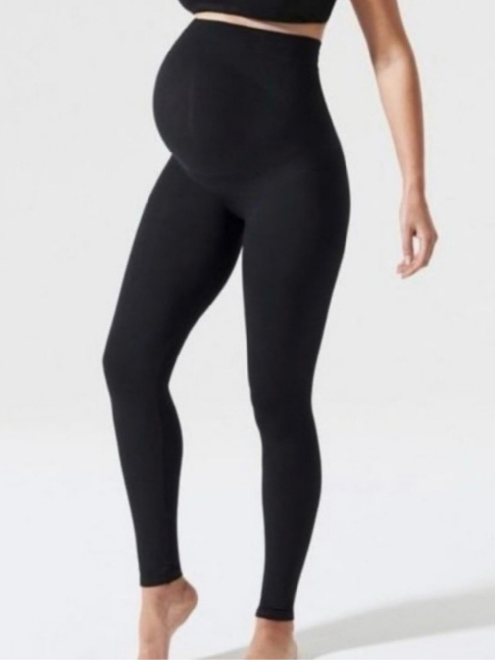 Black Maternity Leggings - Medium